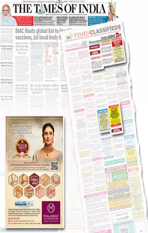 Dainik Savera Times tearsheet proof